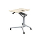 Contemporary Office Desk Rectangular Standing Desk Converter with Caster Wheels