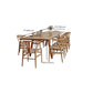Natural Solid Wood Table Rectangular 4 Legs Table for Dining Room Clearhalo 'Dining Tables & Seating' 'Dining Tables' 'dining_table' 'furn' 'furn_dining_table' 'Furniture' 'Kitchen & Dining Furniture' 1200x1200_1c50a276-2d97-4548-a19e-2cd80bccef15