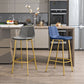 Glam Leather Upholstered Bar Stool Armless Low Back Stool with Gold Metal Legs Clearhalo 'Bar Furniture' 'Bar Stools' 'bar_stools' 'furn' 'furn_bar_stools' 'Furniture' 'Kitchen & Dining Furniture' 1200x1200_1c50a363-7423-4802-bc3e-02bf73204659