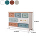 Kust opbergkast Dressoir Solid Wood Dresser met 7/8/10/12 laden