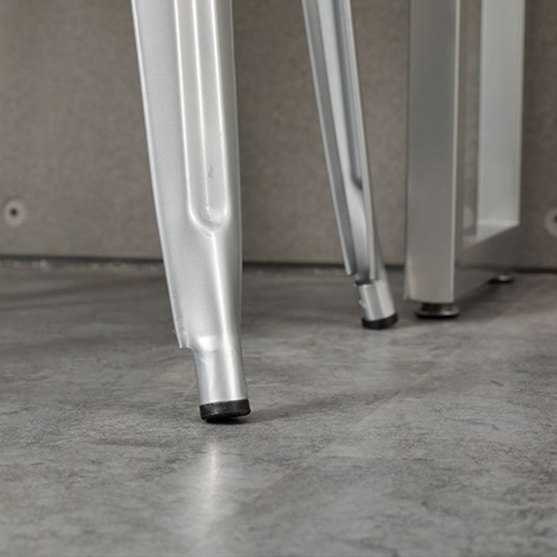 Contemporary Metal Bar Stool Low Back Dining Stool with Footrest Clearhalo 'Bar Furniture' 'Bar Stools' 'bar_stools' 'furn' 'furn_bar_stools' 'Furniture' 'Kitchen & Dining Furniture' 1200x1200_1c51a58f-0411-4991-8621-bc1ea65b965d