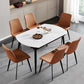 Simplicity Style Stone Table Rectangle 4-foot Dining Table with Drop-Leaf Clearhalo ' dining_table' 'Dining Tables & Seating' 'Dining Tables' 'furn' 'furn_dining_table' 'Furniture' 'furniture_dining_table' 'Kitchen & Dining Furniture' 'kitchen&dining_furn' 'kitchen' 'kitchen_dining_table' 1200x1200_1c52374c-8218-4dbb-82a4-e47393c4f457