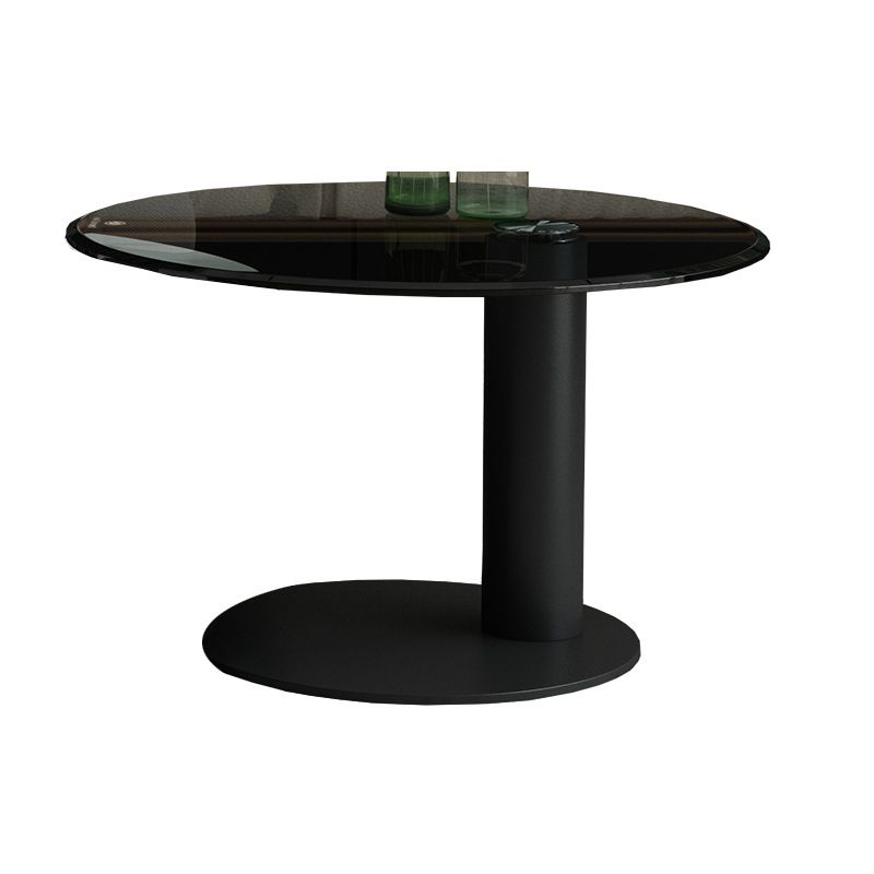 Round Stone Top Coffee Table Mid-Century Modern Cocktail Table Clearhalo 'Coffee & Accent Tables' 'Coffee Tables' 'coffee_tables' 'furn' 'furn_coffee_tables' 'Furniture' 'Living Room Furniture' 1200x1200_1c53ae63-178f-4e91-8007-e0b5c35f3121