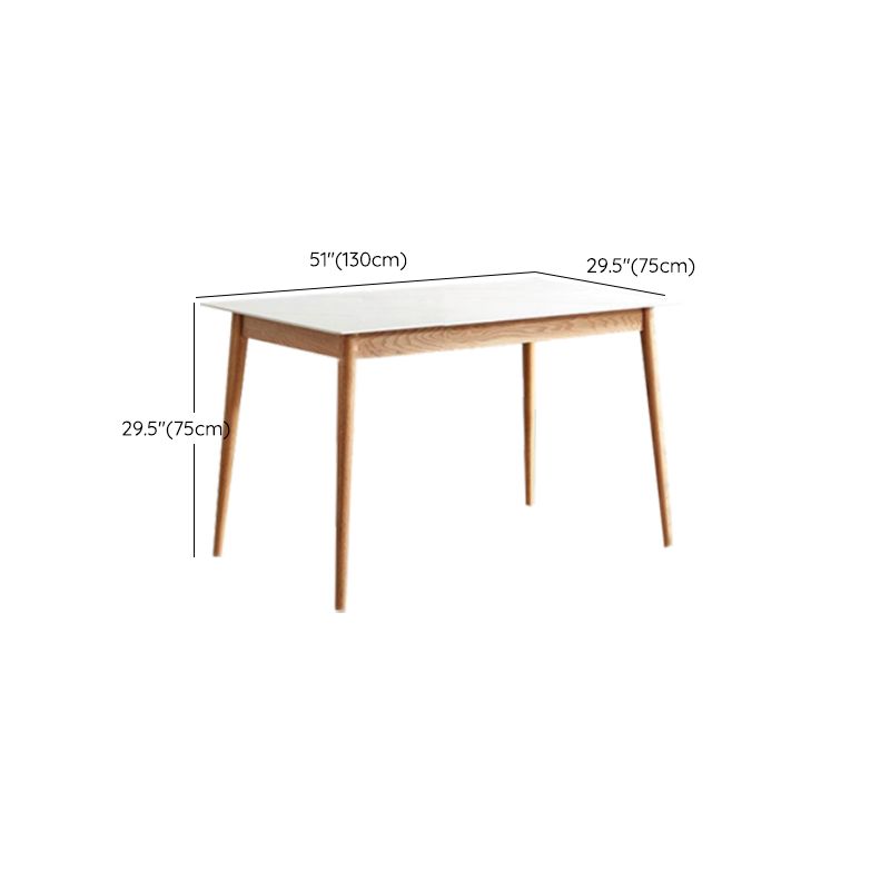 Modern de comedor de madera maciza juego de comedor de 5 piezas para cocina