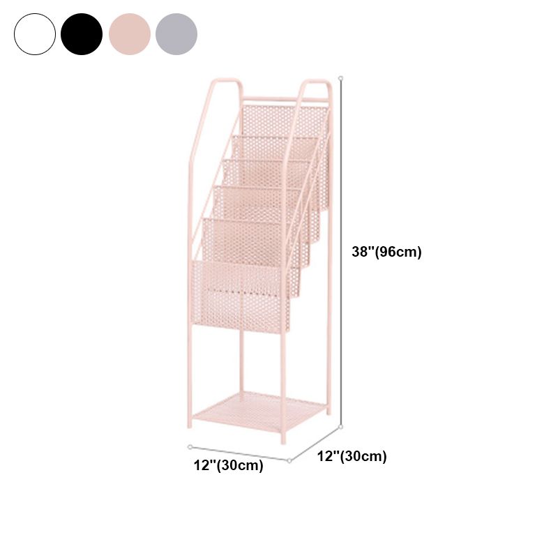 5-Shelf Metal Ladder Bookcase Contemporary Book Shelf,36.2'' H x 12.2'' W Clearhalo 'Bookcases' 'furn' 'furn_bookcases' 'Furniture' 'furniture_bookcases' 'kitchen' 'kitchen_bookcases' 'Living Room Furniture' 'Office Furniture' 1200x1200_1c552e2e-0db3-4e2c-8ead-7f1b00279843