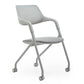 Contemporary Fixed Arms Swivel Chair Gray Cushion Conference Chair Clearhalo 'furn' 'furn_office_chair' 'Furniture' 'Office Chairs' 'Office Furniture' 'office_chair' 1200x1200_1c554648-e66e-4c26-a45e-2d73385c74ea