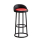 Modern Armless Counter Stool Steel Milk Tea Shop Bar Stool with Leather Cushion and Pedal Clearhalo 'Bar Furniture' 'Bar Stools' 'bar_stools' 'furn' 'furn_bar_stools' 'furniture_bar_stools' 'Kitchen & Dining Furniture' 'kitchen&dining_furn' 'kitchen' 'kitchen_furn' Furniture' 1200x1200_1c56a12b-58ec-4976-97be-8585a679f50b
