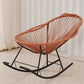 Modern Style Iron Base Chaise Rocking Chair Lounge Leisure Lazy Chair Clearhalo 'Chairs & Seating' 'furn' 'furn_rocking_chairs' 'Furniture' 'Living Room Furniture' 'Rocking Chairs' 'rocking_chairs' 1200x1200_1c57d717-5006-4e84-ae9a-3e67572c56cc