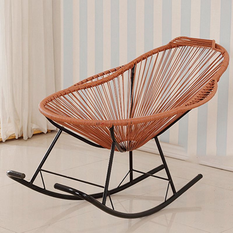 Modern Style Iron Base Chaise Rocking Chair Lounge Leisure Lazy Chair Clearhalo 'Chairs & Seating' 'furn' 'furn_rocking_chairs' 'Furniture' 'Living Room Furniture' 'Rocking Chairs' 'rocking_chairs' 1200x1200_1c57d717-5006-4e84-ae9a-3e67572c56cc
