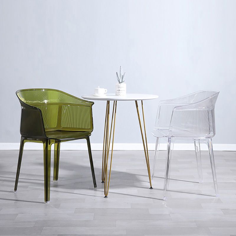 Nordic Style Plastic Dining Armchair Stacking Dining Chair for Restaurant Clearhalo ' kitchen&dining_furn' 'Dining Chairs' 'Dining Tables & Seating' 'dining_chair' 'Furniture' 'furniture_dining_chair' 'Kitchen & Dining Furniture' 'kitchen' 1200x1200_1c5993a5-709b-422a-a165-dddd8ffcb7a8