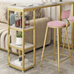 Glam Bar Stool and Table Set 1/2/3 Pieces Pub Table Set for Dining Room Clearhalo 'Bar Furniture' 'furn' 'furn_home_bar_bar_sets' 'Furniture' 'Home Bars & Bar Sets' 'home_bar_bar_sets' 'Kitchen & Dining Furniture' 1200x1200_1c5a56b3-f357-4260-83cd-24447bebf8bf