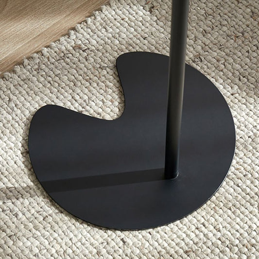 27.55" Tall Tray Top Side Table Contemporary Round End Table Stand