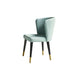 Parsons Glam Side Chair Velvet Wooden Base Dining Chair for Dining Room
