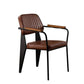 Industrial Open Back Dining Chair Upholstered Arm Chair with Black Legs Clearhalo 'Dining Chairs' 'Dining Tables & Seating' 'dining_chair' 'furn' 'furn_dining_chair' 'Furniture' 'Kitchen & Dining Furniture' 1200x1200_1c5c23aa-e31b-474f-adc9-ec96b8a523f2