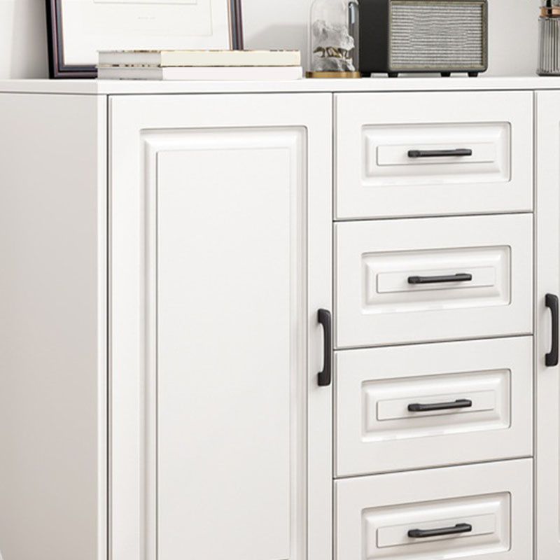 Commode en bois manufacturé avec coffre de rangement contemporain de 13,65 pouces de largeur