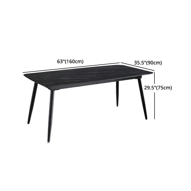 Minimalist 1/2/5/7 Pieces Dining Table Sets Sintered Stone Dining Table Set with Chair Clearhalo 'Dining Room Sets' 'Dining Tables & Seating' 'dining_room_set' 'furn' 'furn_dining_room_set' 'Furniture' 'furniture_dining_room_set' 'Kitchen & Dining Furniture' 'kitchen&dining_furn' 'kitchen' 1200x1200_1c5d80f4-e8dd-4bf7-9551-f185af196e62