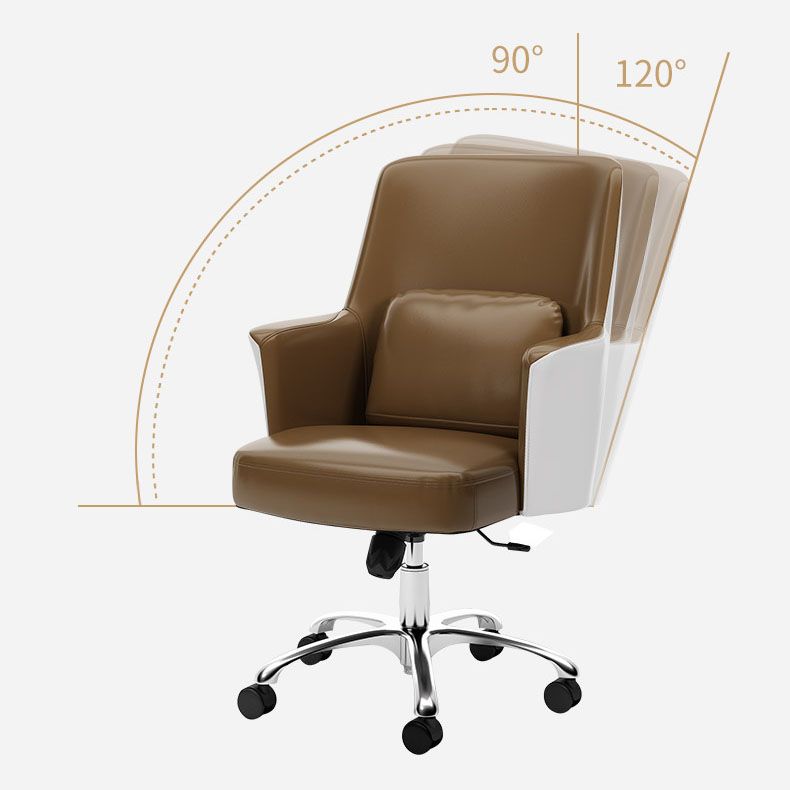 Modern & Contemporary Managers Chair Fixed Arms Height-adjustable Executive Chair Clearhalo 'furn' 'furn_office_chair' 'Furniture' 'furniture_office_chair' 'Office Chairs' 'Office Furniture' 'office_chair' 1200x1200_1c5e6990-4f51-4508-b103-b311b2ca0375