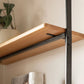 Display soggiorno industriale Multi-shelf montato a parete in naturale