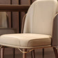 Sedie da pranzo in stile glam in stile sedie laterali imbottite con gambe in legno