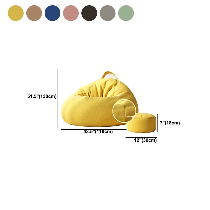 Contemporary Style Single Sofa Chair Fixed Back Armless Chair for Bedroom