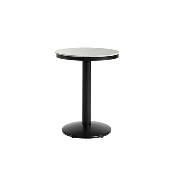 Industrielles rundes Bartisch-Set, 1/2/3-teilig, gesinterter Stein-Bartisch-Set für das Esszimmer