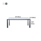 Rectangle Stone Dining Table Contemporary Metal 4 Legs Dining Table Clearhalo 'Dining Tables & Seating' 'Dining Tables' 'dining_table' 'furn' 'furn_dining_table' 'Furniture' 'Kitchen & Dining Furniture' 1200x1200_1c693f48-1c80-42a8-bd08-f2026600de1d