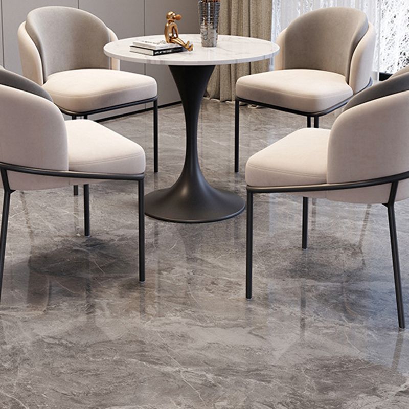 Round Dining Table Set with Padded Chairs 1/2/3/4/5 Pcs Dining Set for ...