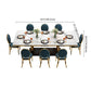 Modern Style Marble Table with White Table and Gold Trestle Base for Home Use Clearhalo 'Dining Room Sets' 'Dining Tables & Seating' 'dining_room_set' 'furn' 'furn_dining_room_set' 'Furniture' 'furniture_dining_room_set' 'Kitchen & Dining Furniture' 'kitchen&dining_furn' 'kitchen' 1200x1200_1c6d569d-5fb3-4d74-ba5b-53687454b2bb