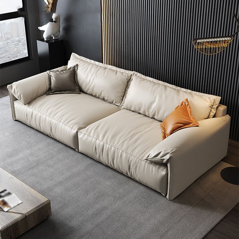 Square Armrest Latex Sponge Seat Filled with Pine Base Rectangular Sofa Clearhalo 'furn' 'furn_sofas' 'Furniture' 'furniture_sofas' 'kitchen' 'kitchen_sofas' 'Living Room Furniture' 'Sofa' 'sofas' 1200x1200_1c6de395-4e0c-4f66-837f-c23055e3fcfe