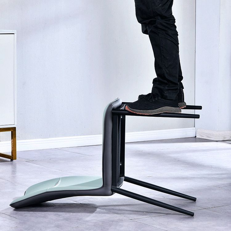 Home Scandinavian Side Chair Indoor Solid Back Metal Dining Room Chair Clearhalo ' kitchen&dining_furn' 'Dining Chairs' 'Dining Tables & Seating' 'dining_chair' 'furn' 'furn_dining_chair' 'Furniture' 'furniture_dining_chair' 'Kitchen & Dining Furniture' 'kitchen' 1200x1200_1c755bfa-d218-4ea0-86d3-ae1d11bcba6b