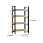 Vertical Industrial Etagere Bookshelf Steel Frame Solid Wood Shelf Bookshelf Clearhalo 'Bookcases' 'furn' 'furn_bookcases' 'Furniture' 'furniture_bookcases' 'kitchen' 'kitchen_bookcases' 'Living Room Furniture' 'Office Furniture' 1200x1200_1c7673d0-d3eb-4c39-9ec2-12051281ec36
