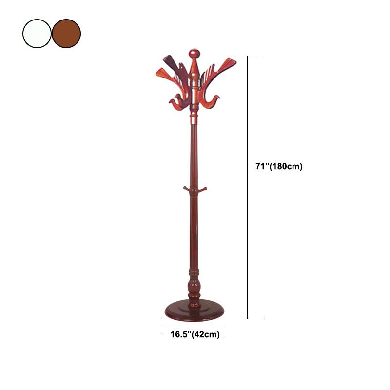 Bois de cintre de manteau traditionnel 5 ou plus Kit d'entrée de rangement