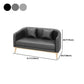 Hedendaagse hellende armbank 29.53 "H Single Cushion Sofa met kussens
