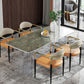 Designer Style 1/4/5/7 Pieces Dining Set Sintered Stone Top Dining Table with Chairs Clearhalo 'Dining Room Sets' 'Dining Tables & Seating' 'dining_room_set' 'furn' 'furn_dining_room_set' 'Furniture' 'furniture_dining_room_set' 'Kitchen & Dining Furniture' 1200x1200_1c7cf778-3490-42df-bfda-f2eb411c7e73