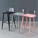 Sgabello da bar rettangolo interno bassa schiena poggiapiedi moderni sgabelli moderni