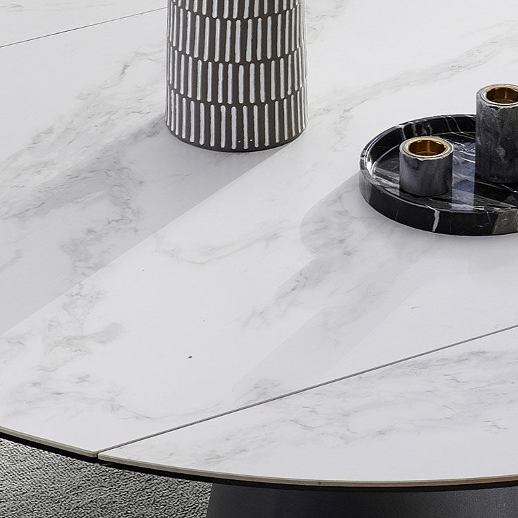 Glam 1/3/4/5/7 Pieces Dining Set Sintered Stone Dining Table Set for Dining Areas Clearhalo 'Dining Room Sets' 'Dining Tables & Seating' 'dining_room_set' 'furn' 'furn_dining_room_set' 'Furniture' 'furniture_dining_room_set' 'Kitchen & Dining Furniture' 1200x1200_1c7dfc62-1c54-4ded-be23-9572daba4f97