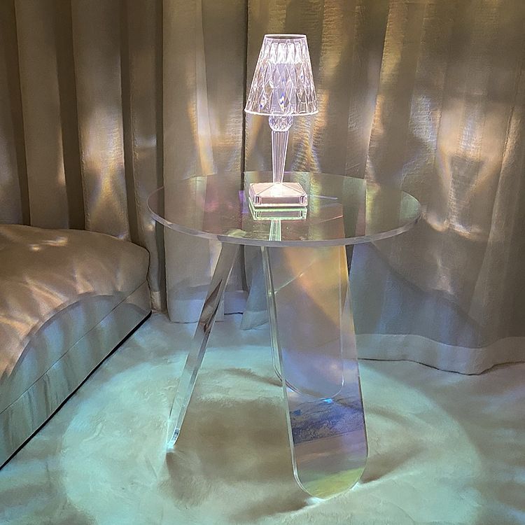 Modern Round/Elliptical Coffee Table Colored Plastic Cocktail Table Clearhalo 'Coffee & Accent Tables' 'Coffee Tables' 'coffee_tables' 'furn' 'furn_coffee_tables' 'Furniture' 'furniture_coffee_tables' 'Living Room Furniture' 1200x1200_1c7e9a86-a017-48cd-a8a4-d65e0cf49b0e