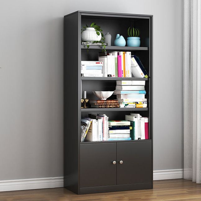 Contemporary Style Metal Bookcase Closed Back Bookshelf for Home Office