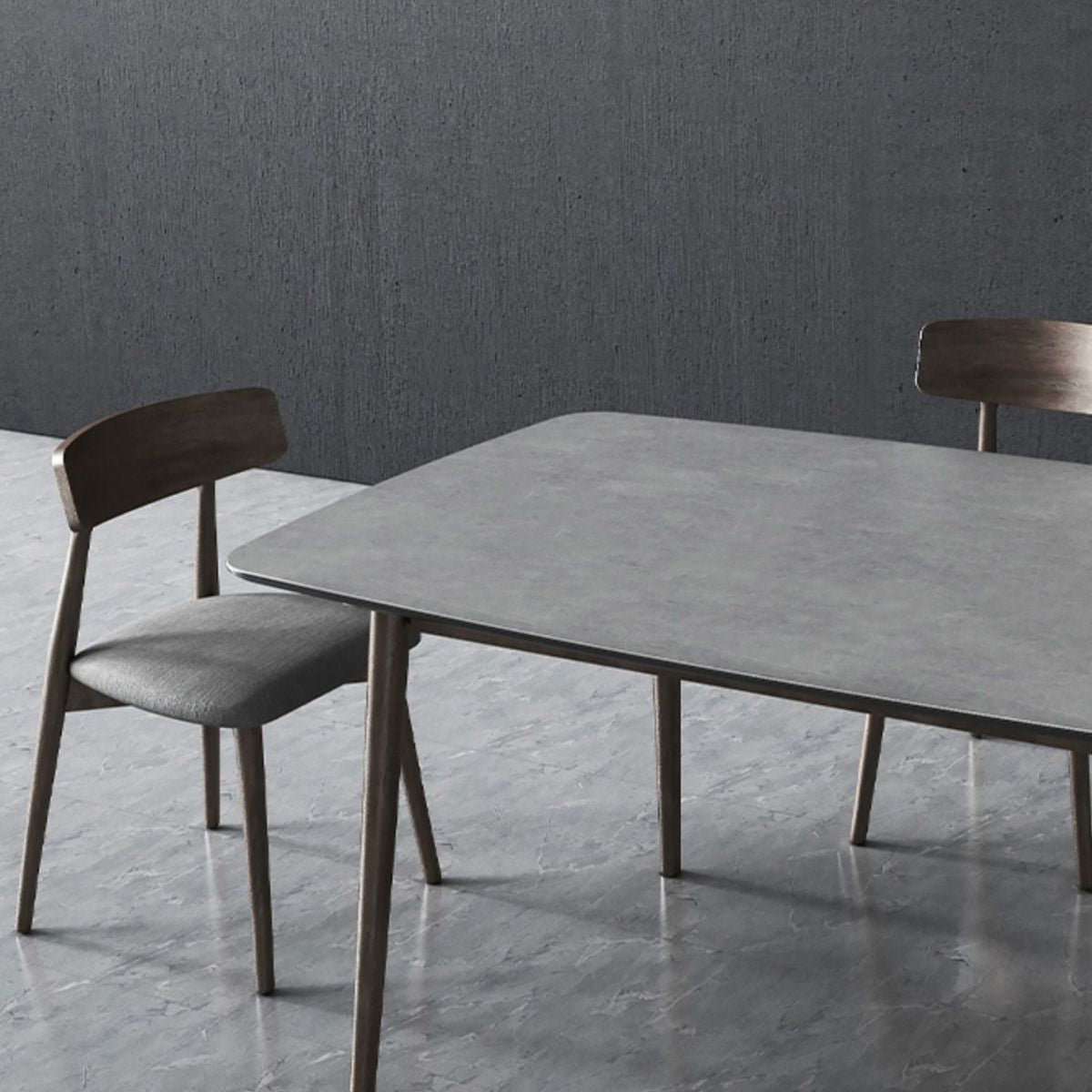 Medieval Modern Rectangle Table Sintered Stone Top Table with Wooden Base and 4 Legs Clearhalo ' dining_table' 'Dining Tables & Seating' 'Dining Tables' 'furn' 'furn_dining_table' 'Furniture' 'furniture_dining_table' 'Kitchen & Dining Furniture' 'kitchen&dining_furn' 'kitchen' 'kitchen_dining_table' 1200x1200_1c7fc991-2503-46db-8216-548d1aa72d7b