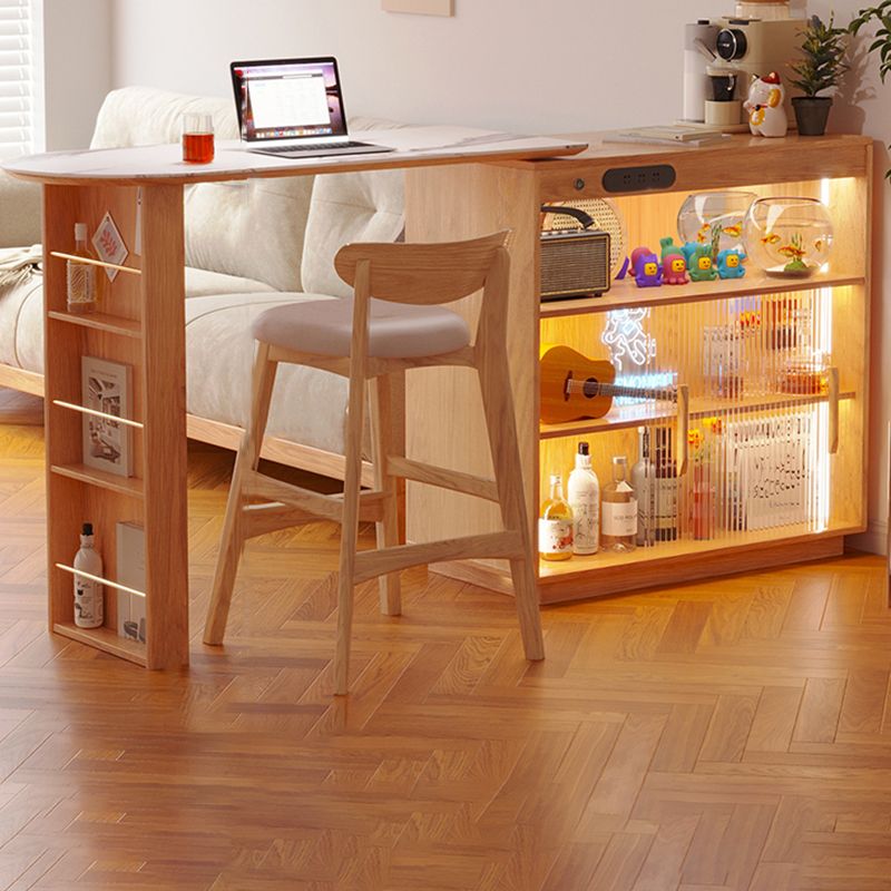 Modern Style Stone Rectangle Bar Stool Table Table for Living Room Clearhalo 'Bar Furniture' 'Bar Tables' 'bar_tables' 'furn' 'furn_bar_tables' 'Furniture' 'Kitchen & Dining Furniture' 1200x1200_1c7fffb7-a144-4b1b-a95e-d8e22b034309