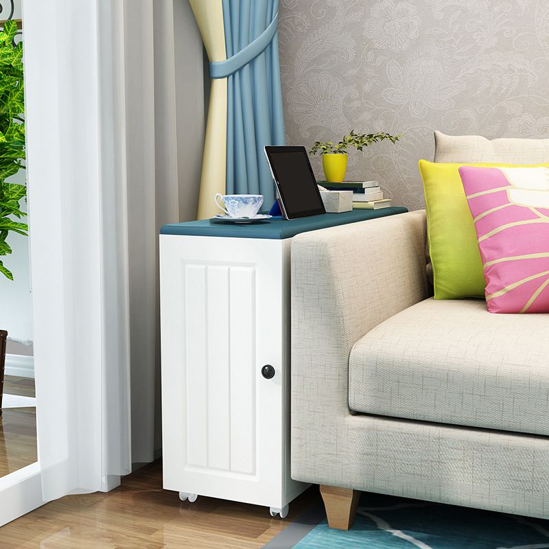 23,62 "Table de bout de style contemporain de style contemporain table d'accent latéral canapé en bois