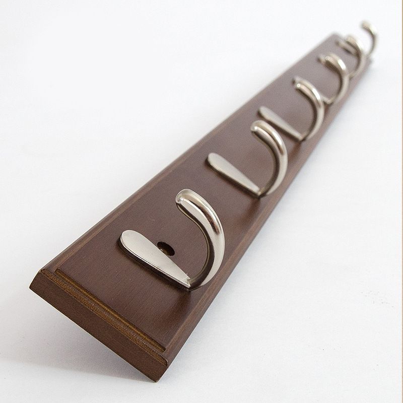 Modern Minimalist Coat Hanger Home Wall Hanging Wooden and Metal Coat Rack Clearhalo 'Entry & Mudroom Furniture' 'furn' 'furn_hall_tree_coat_racks' 'Furniture' 'Hall Trees & Coat Racks' 'hall_tree_coat_racks' 1200x1200_1c831ee4-22bc-44d9-8464-5fc7fd79ec22