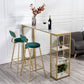 Table de bar rectangulaire de style moderne, table stockable pour le salon