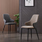 Modern Leather Dining Side Chairs Indoor Upholstered Arm Chair with Black Legs Clearhalo ' kitchen&dining_furn' 'Dining Chairs' 'Dining Tables & Seating' 'dining_chair' 'furn' 'furn_dining_chair' 'Furniture' 'furniture_dining_chair' 'Kitchen & Dining Furniture' 'kitchen' 1200x1200_1c838e13-d2e0-4882-981a-2cb5609cf762