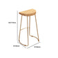 Glam Style – ensemble de Table de bar rectangulaire avec tabourets hauts en bois, 1/2/4 pièces, pour la maison