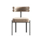 Nordic Style Colorful Side Chair Flannelette Side Dining Chair for Home Use Clearhalo 'Dining Chairs' 'Dining Tables & Seating' 'dining_chair' 'furn' 'furn_dining_chair' 'Furniture' 'Kitchen & Dining Furniture' 1200x1200_1c853a5b-6c1b-4a71-9f8a-797caa7a49d7