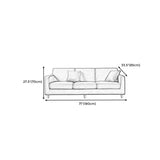 Polish Finish Sofa Square Arm Sofa for Bonus Room and Living Room Clearhalo 'furn' 'furn_sofas' 'Furniture' 'furniture_sofas' 'kitchen' 'kitchen_sofas' 'Living Room Furniture' 'Sofa' 'sofas' 1200x1200_1c859371-7f4e-4f7a-aaf6-9b16d53bc7d9