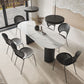 Modern Style Sintered Stone Dining Table Set White 1/5/7 Pieces Dining Set for Home Use