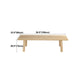 Rectangle Dining Table Solid Wood Dining Table with 4 Legs for Kitchen