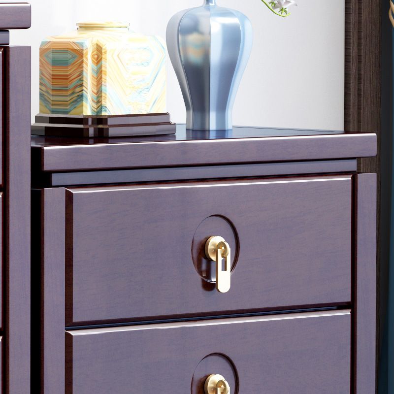 Moderne moderne borst-rechthoek uit het midden van de eeuw met lade massief hout rechte benen accent borst